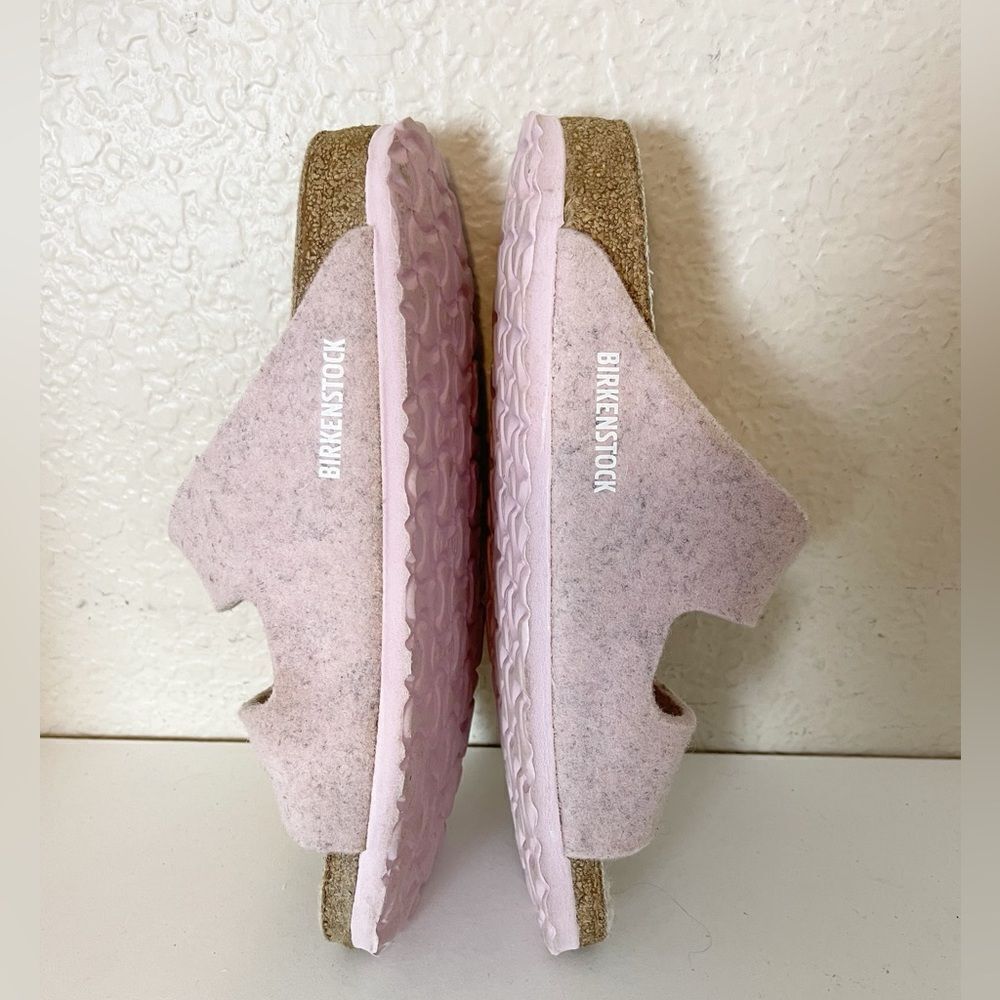 Birkenstock Arizona Rivet Wool Soft pastel Pink Sandals 8-8.5 US/ 39 EUR - Picture 13 of 17